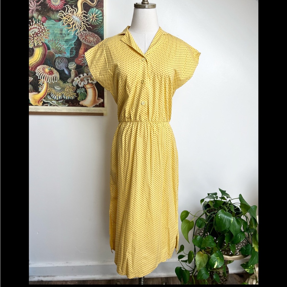 1960s Baraca Parisian Swiss Dot Tea Dress Gem